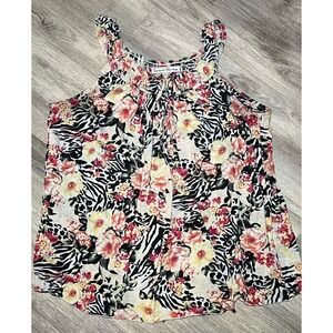 French‎ laundry women's extra large floral tank top